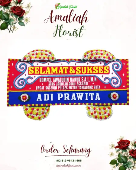 Papan Bunga Ucapan Selamat Gayamsari